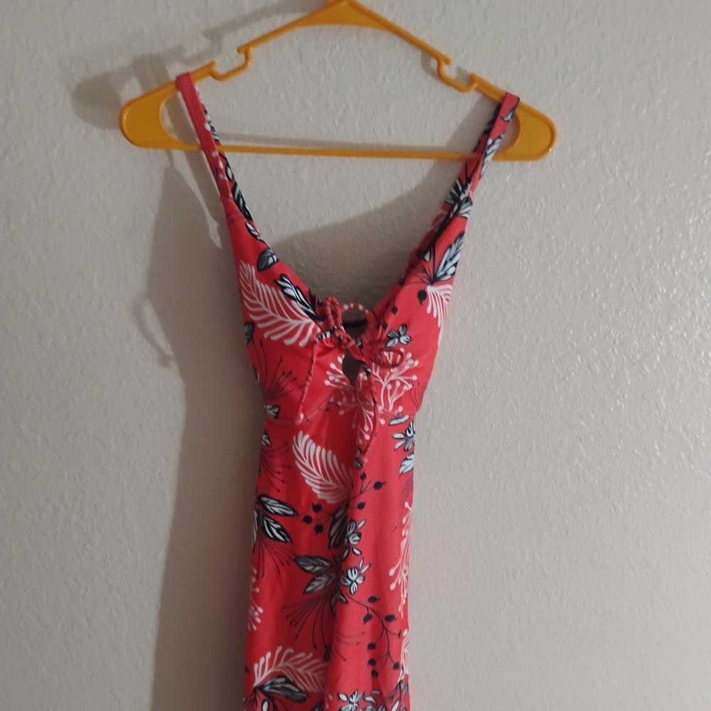 Tropical Coral One-Piece Swimsuit